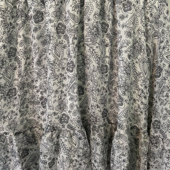 BCBGeneration Women's 10 Black & White Paisley Floral Casual Cinched Short Dress - Picture 5 of 6